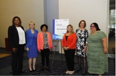 Monica Watkins, Janine Finnell, Nandini Mouli, Laurie Wiegand-Jackson, MaryAnne Lauderdale, and Catherine Luthin (CWEEL Board Members) (shown l-r)