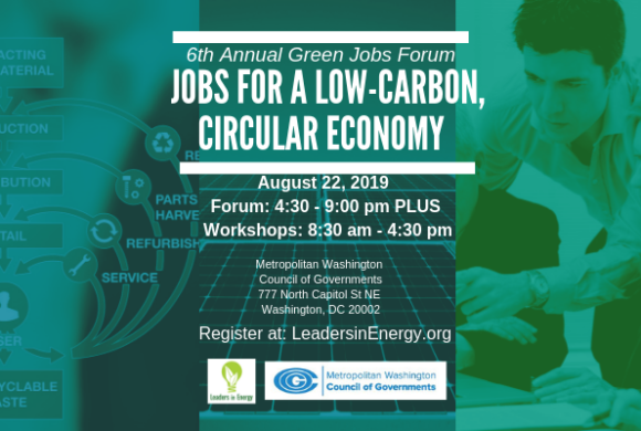 Impressive Speaker Line-Up for Green Careers DC Event! Terrific networking + education if you are interested in green jobs and the green economy!