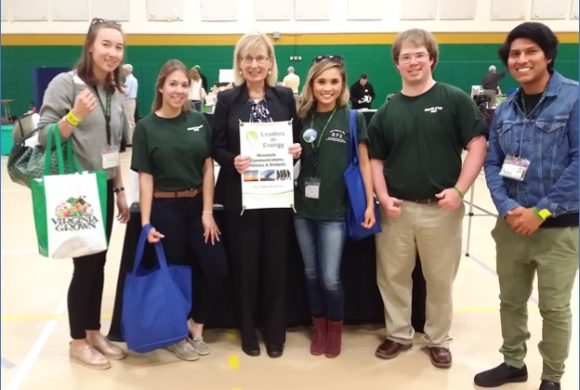 Janine with NOVA students at NOVA Green Festival